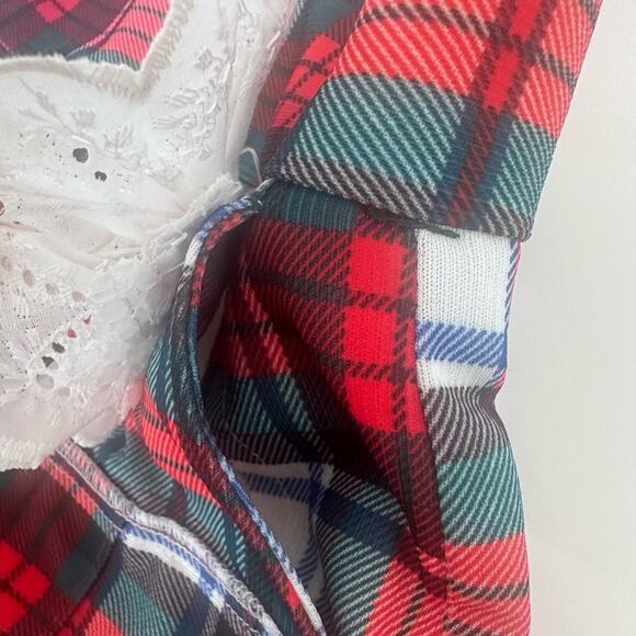 Vintage Lee mini plaid skirt SzS well made perfect condition Halloween skirt - Picture 13 of 15